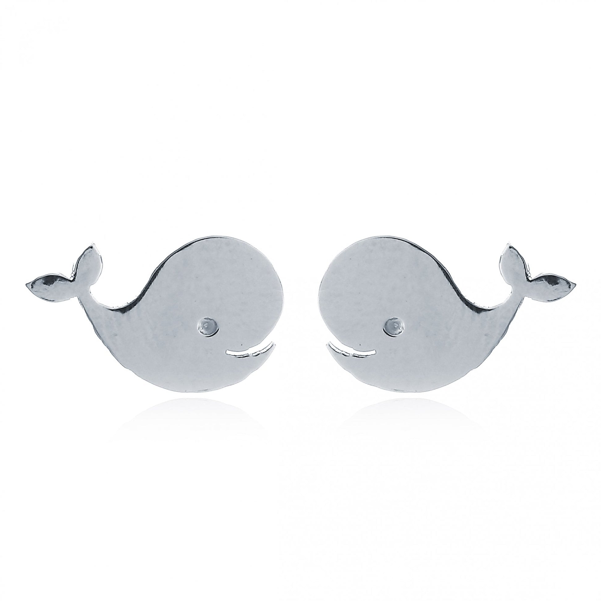925 Silver Dolphin Studs