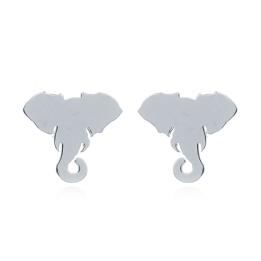925 Silver Elephant Stud Earrings