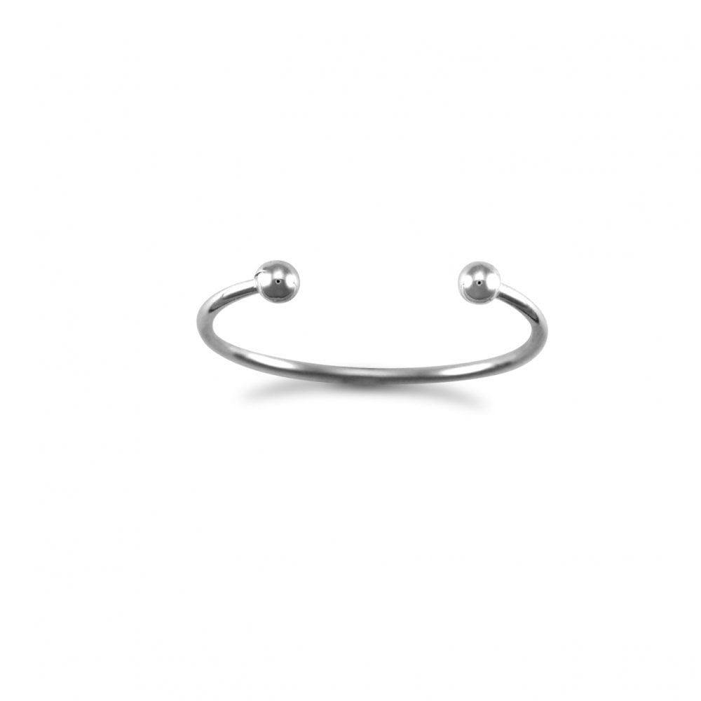 925 Silver Childs Solid Torque Bangle