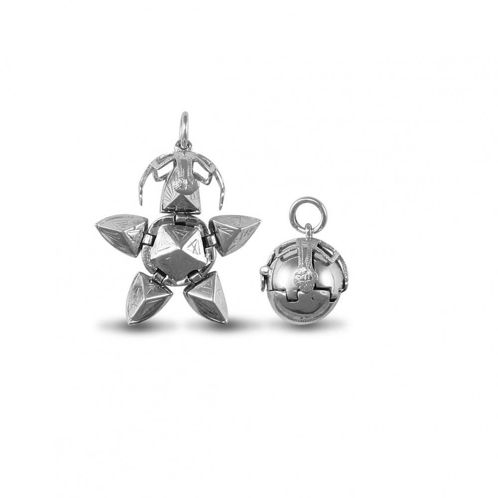 925 Silver Eastern Star Folding Masonic Orb