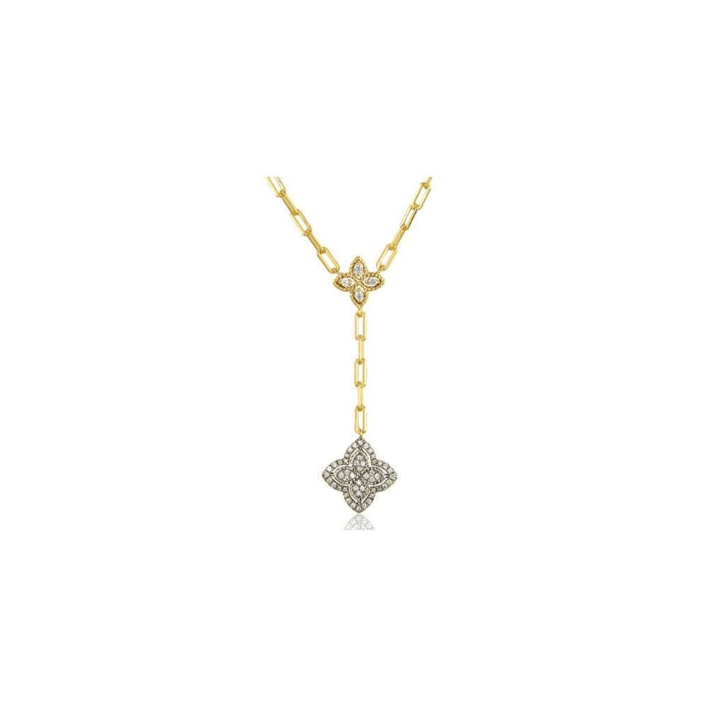 925 Silver 14ct Gold Plated CZ Set Clover Pendant