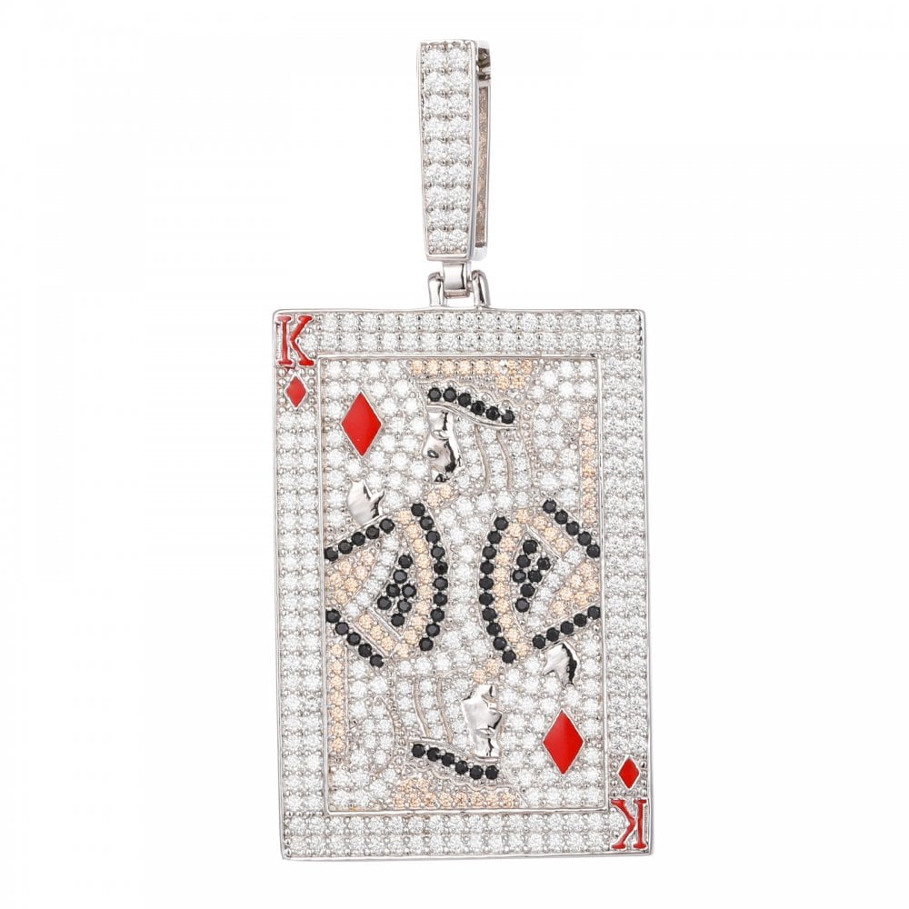 925 Silver CZ Set King Of Diamonds Pendant