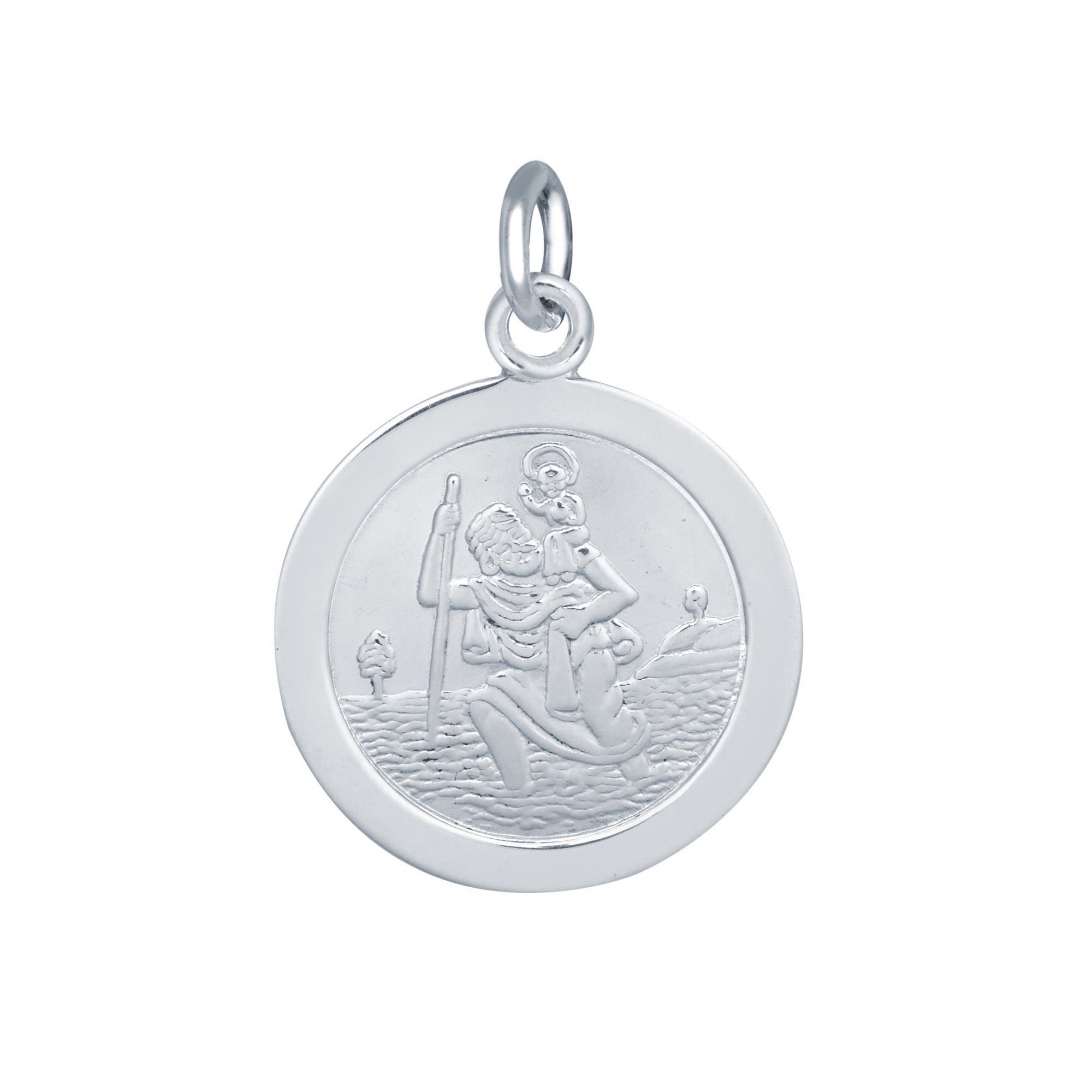 925 Silver St Christopher Medal 16mm
