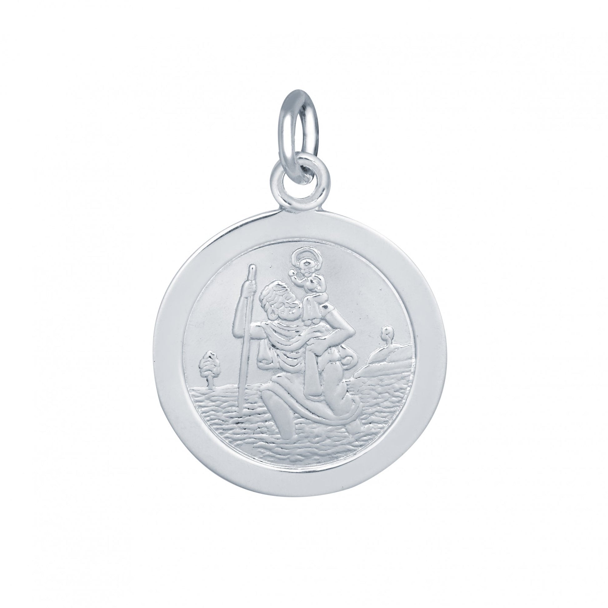925 Silver St Christopher Medal 16mm