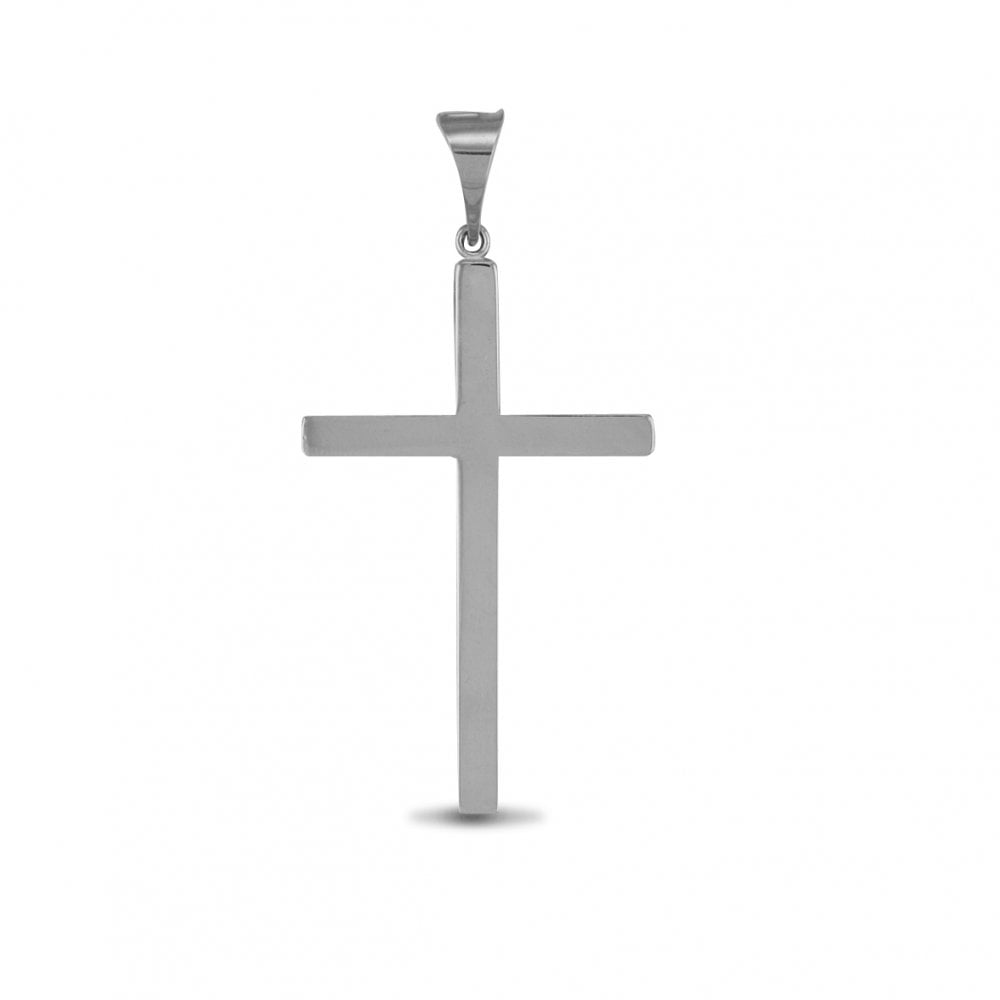 925 Silver Solid Stamped Cross