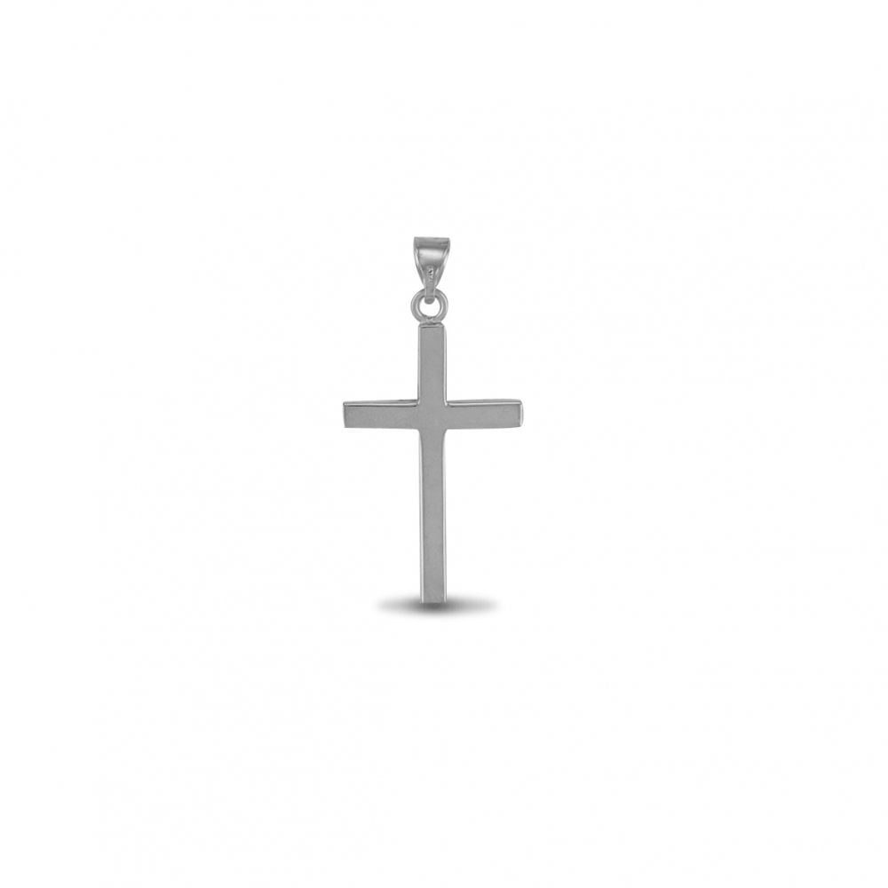 925 Silver Solid Stamped Cross