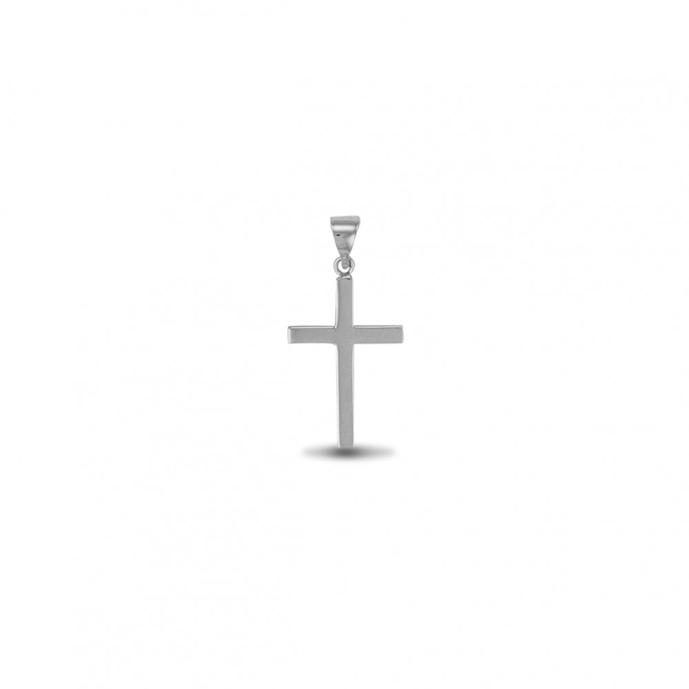 925 Silver Solid Stamped Cross