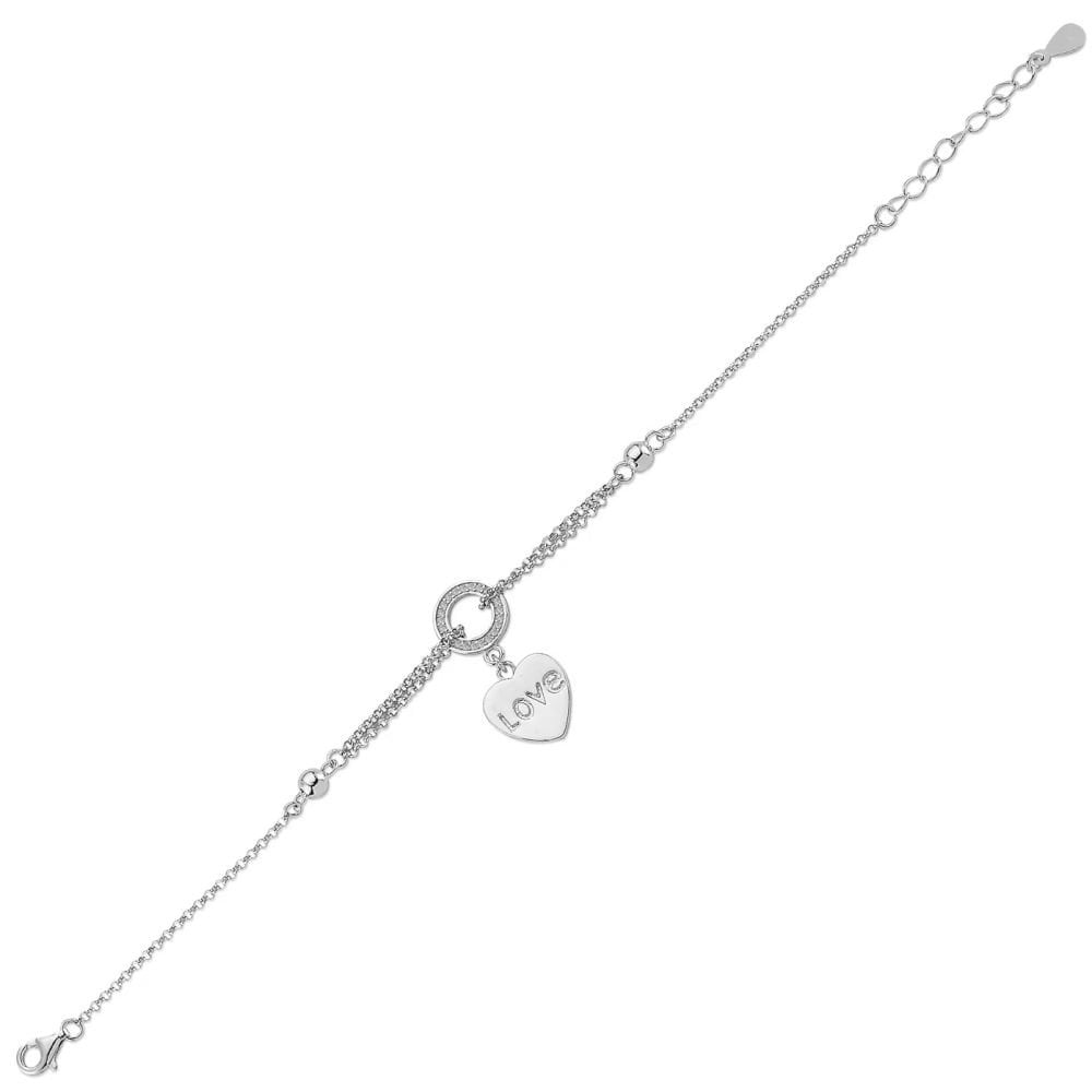 925 Siver Heart bracelet