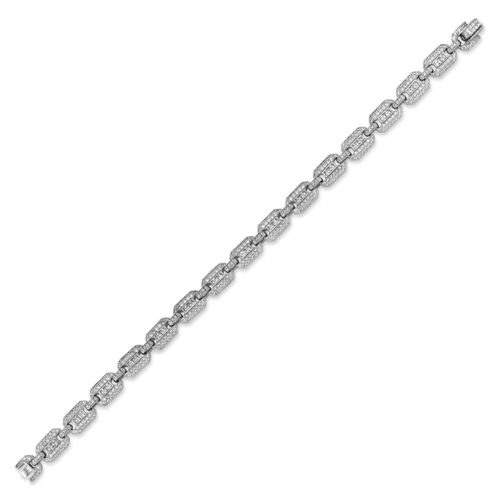 925 Silver CZ Set Bracelet