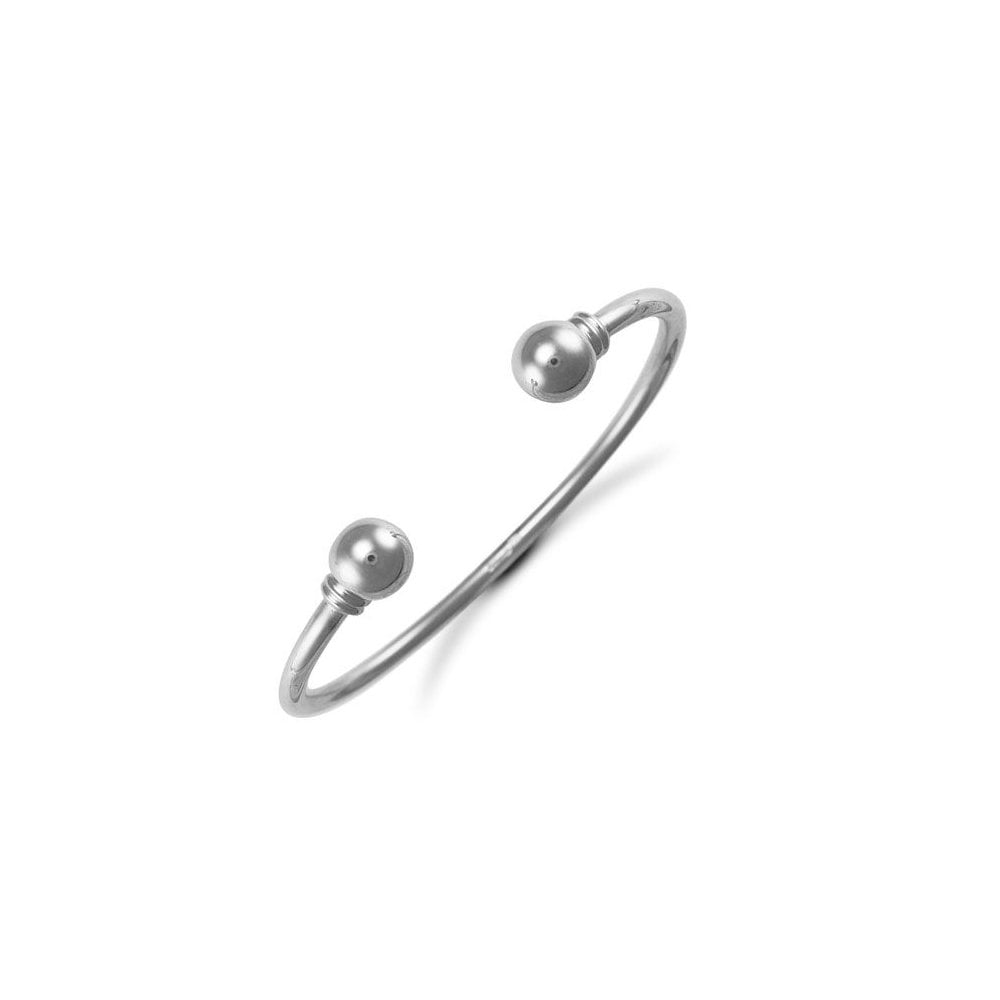 925 Silver Solid Gents Torque Bangle 25.5 grams weight