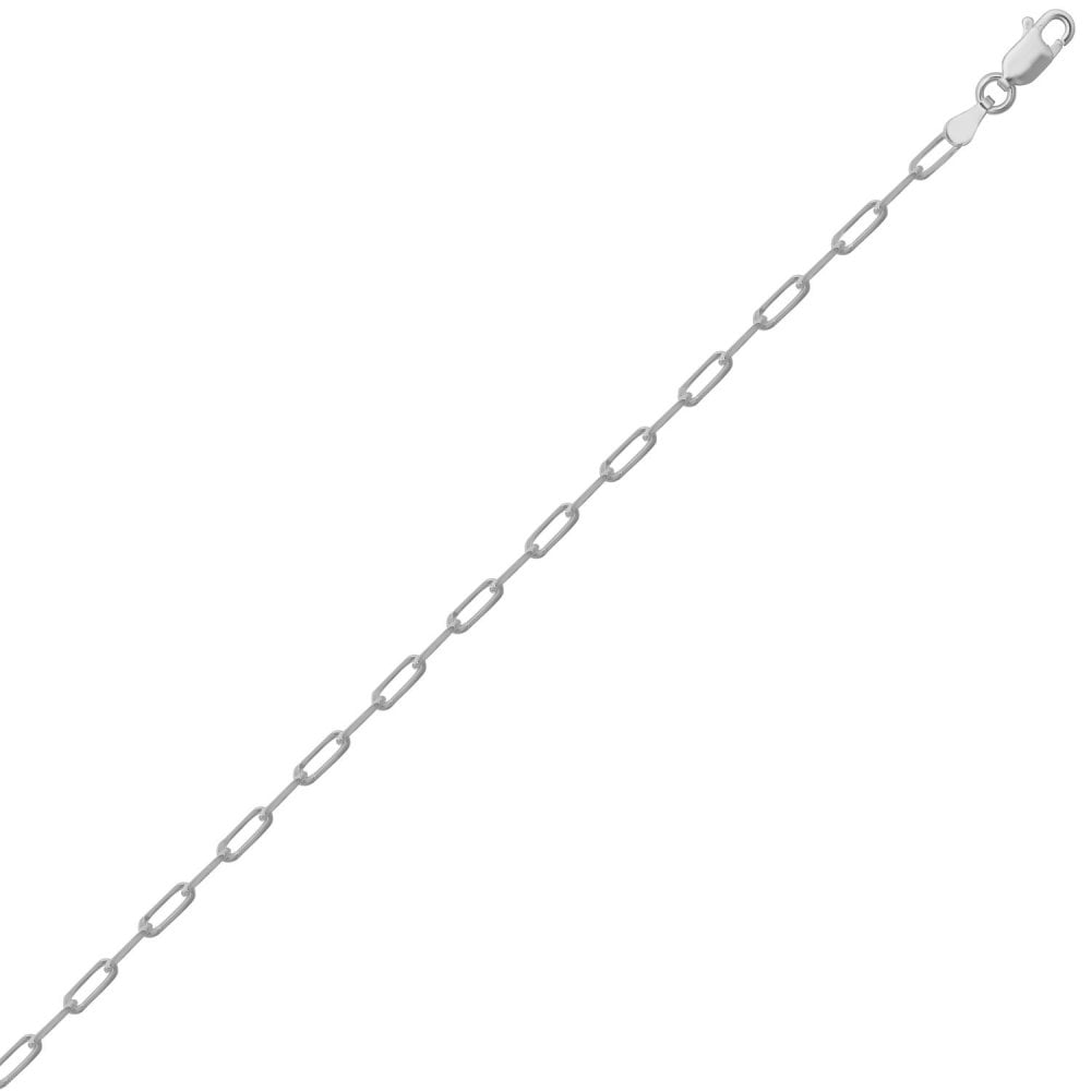 925 Silver Paperclip Bracelet 2.3mm Gauge