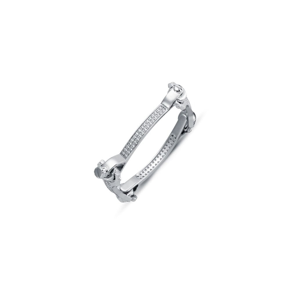 925 Silver Child CZ Set Spanner & Socket Bracelet | Bangle