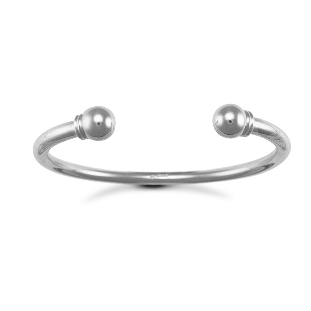 925 Silver Torque Bangle Gents