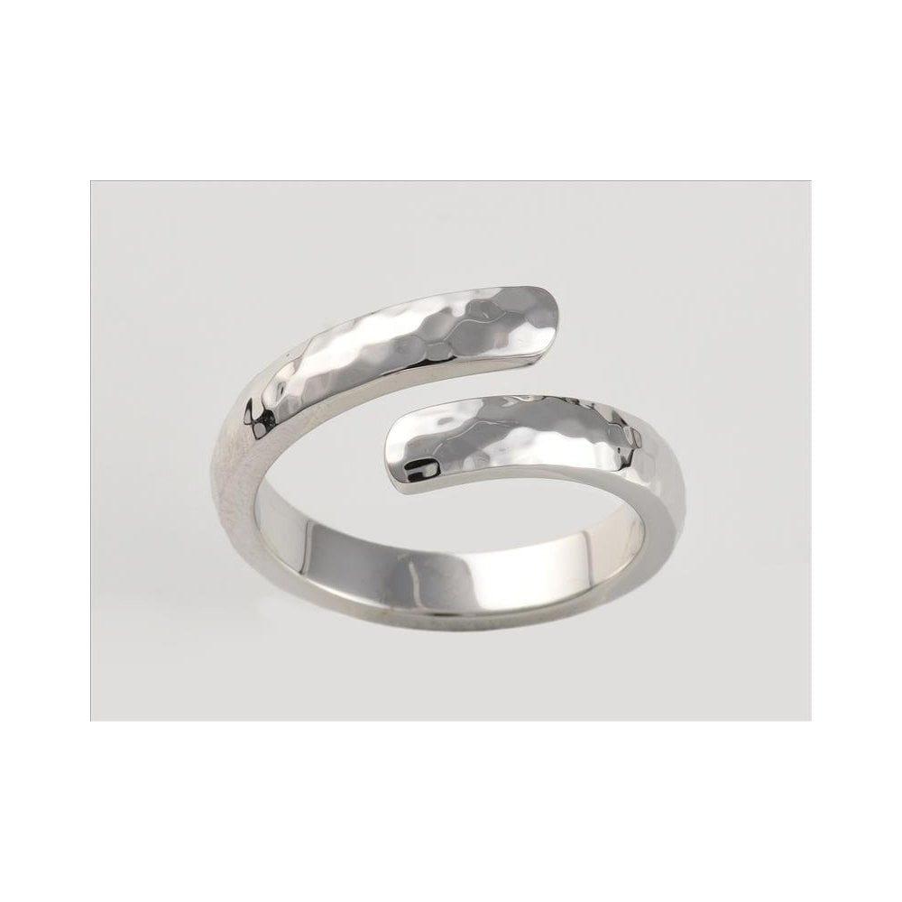 Silver Hammered Torque Ring