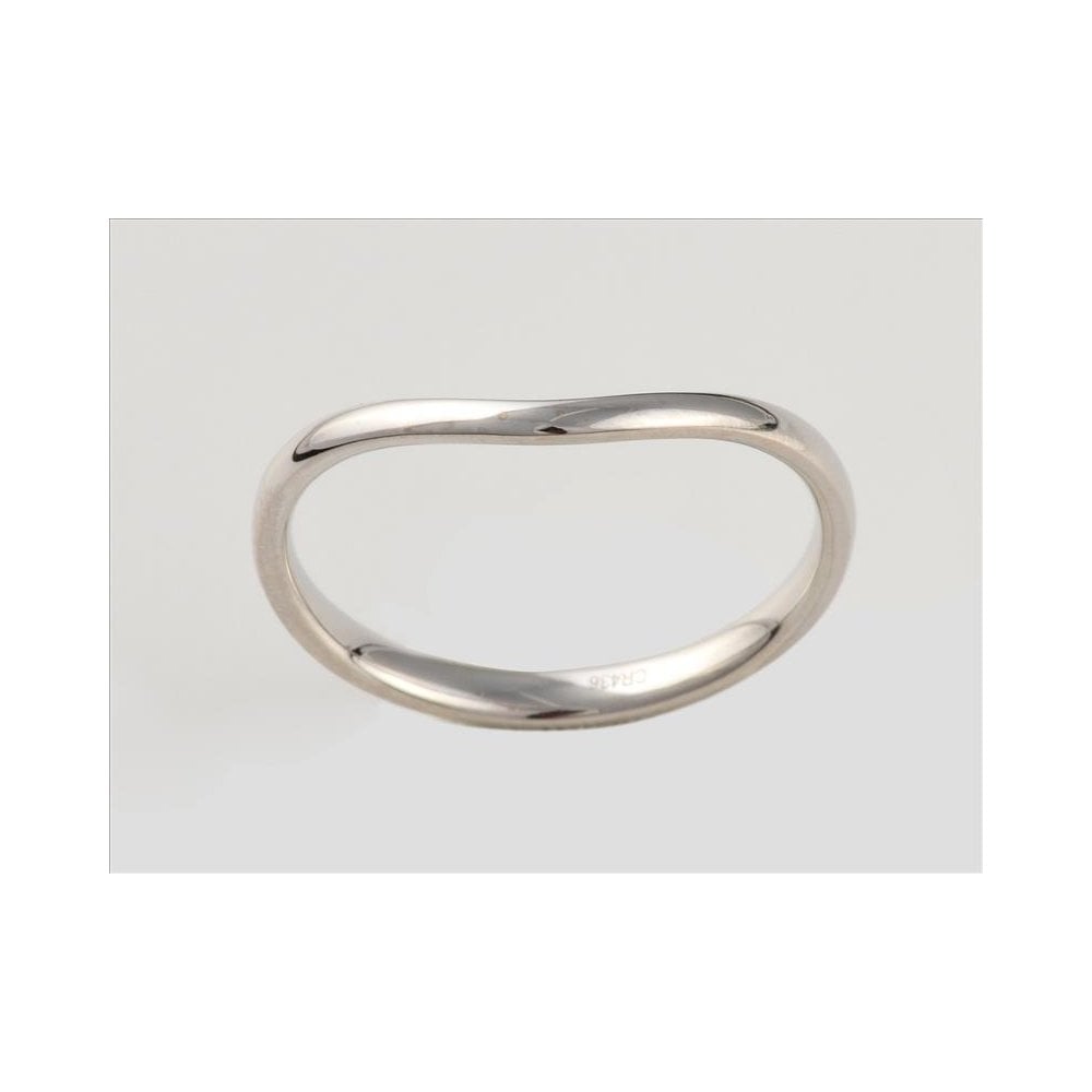Silver Gental Curve Stacker Ring