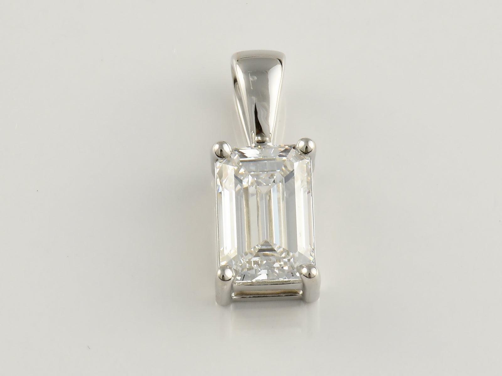 Platinum, Claw Set, IGI Certificated Laboratory Grown Diamond 2.04ct Solitaire Pendant