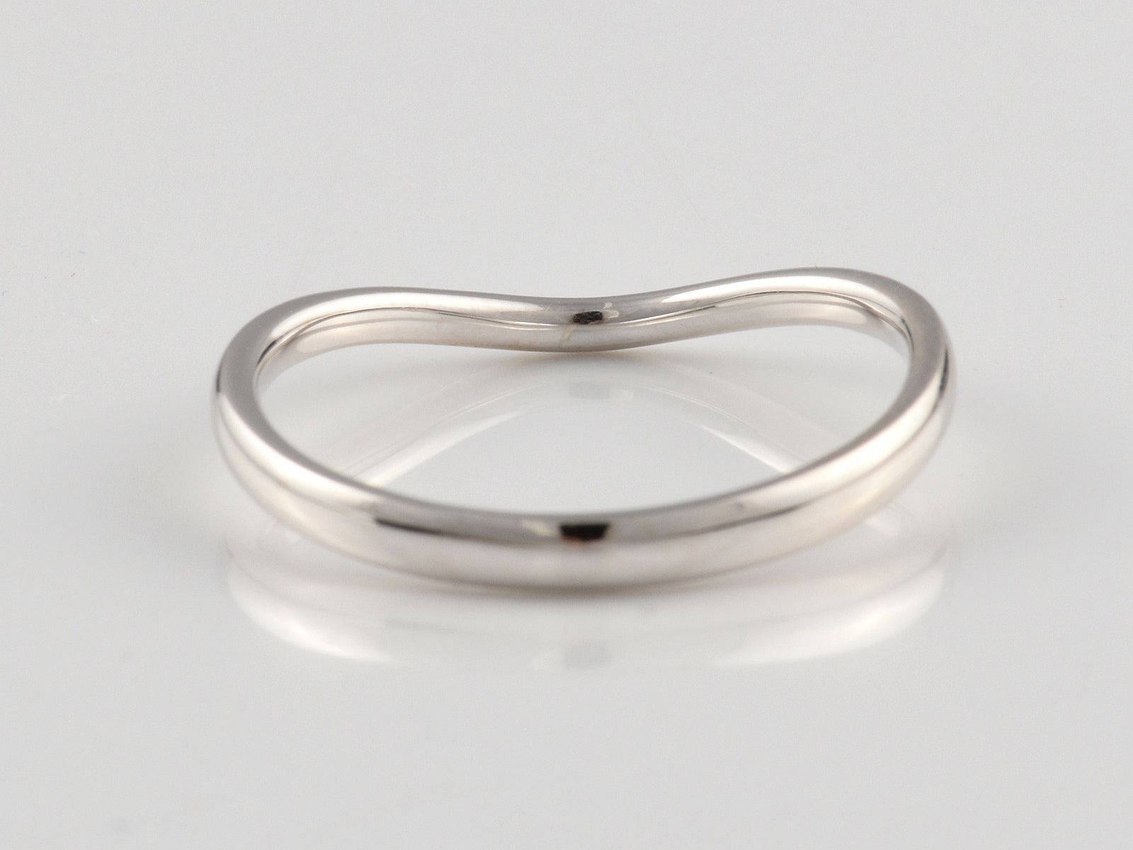Silver Gental Curve Stacker Ring