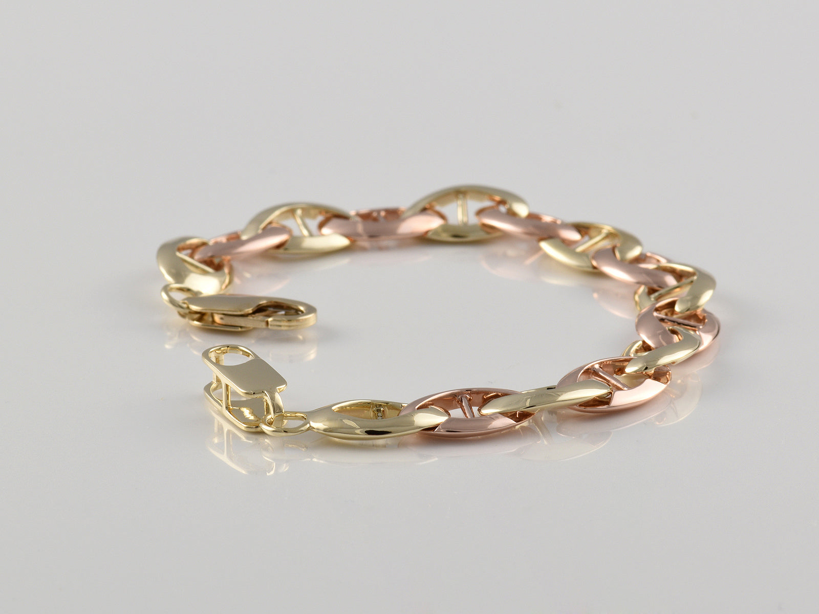 9ct Yellow and Rose Gold Fancy Bracelet