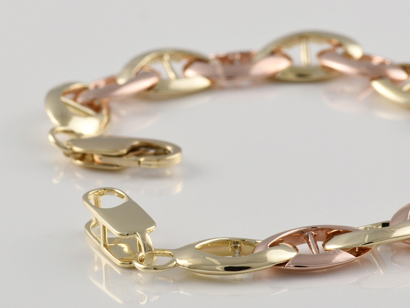 9ct Yellow and Rose Gold Fancy Bracelet