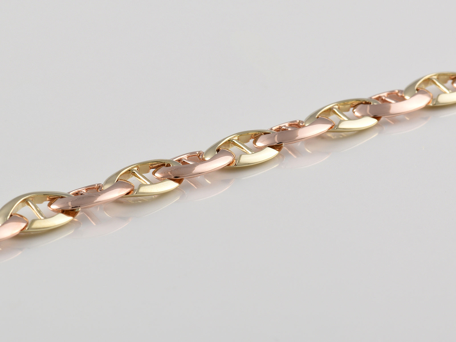 9ct Yellow and Rose Gold Fancy Bracelet