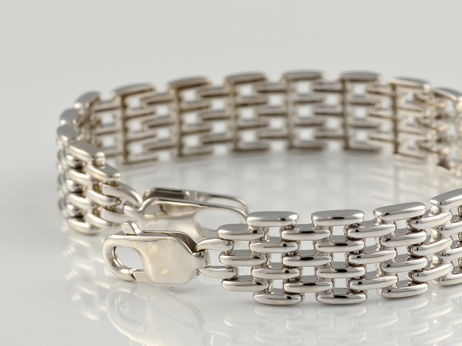 Sterling Silver Fancy Link Bracelet