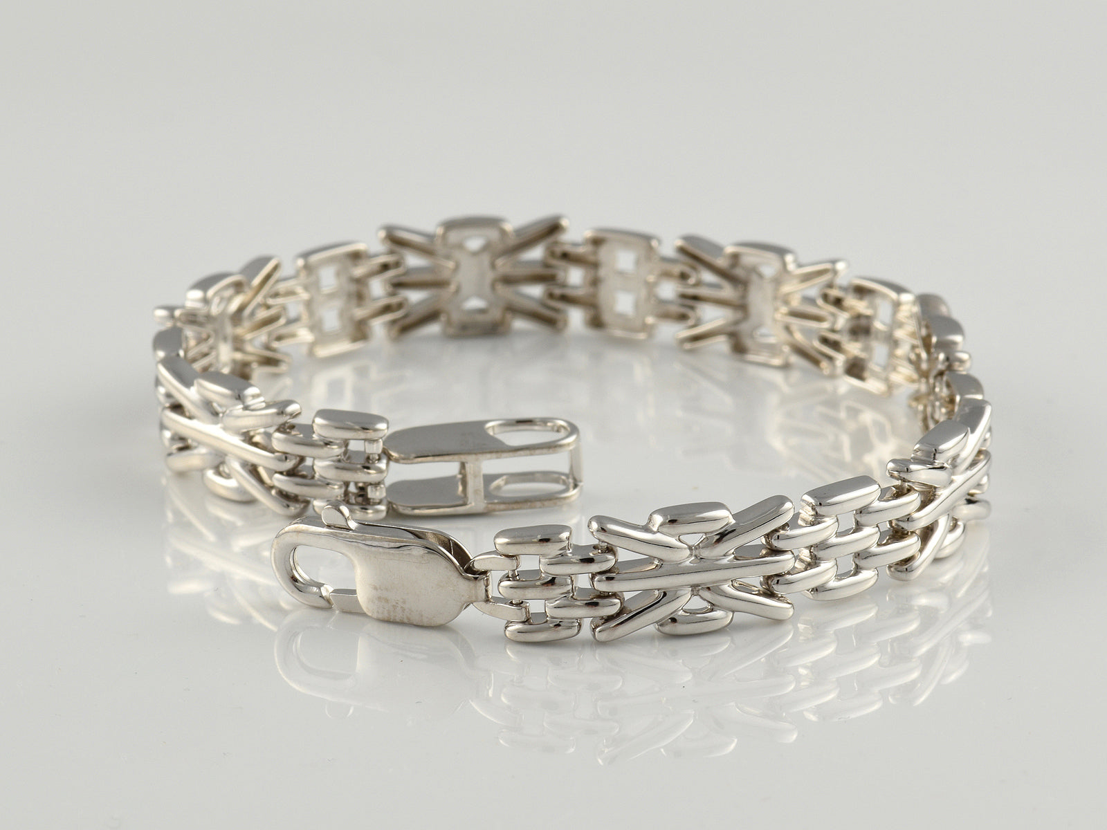 Sterling Silver Fancy Link Bracelet