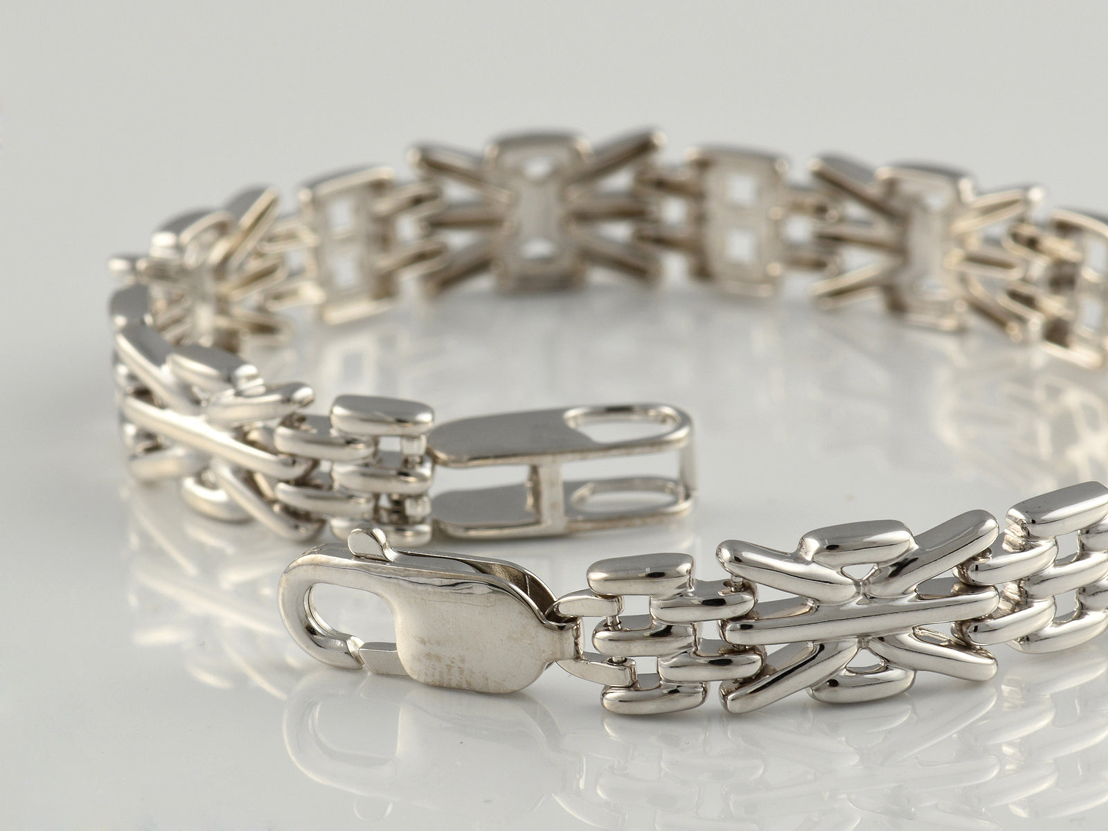 Sterling Silver Fancy Link Bracelet