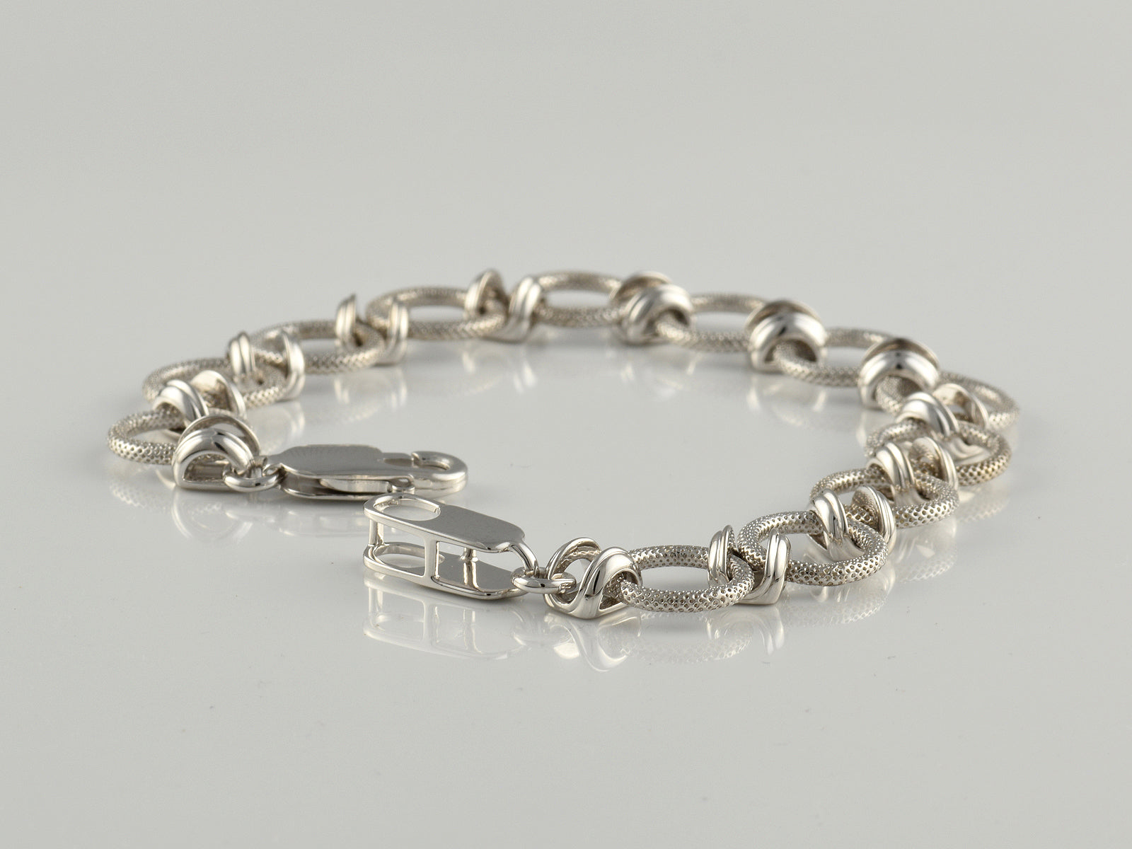 Sterling Silver Fancy Link Bracelet