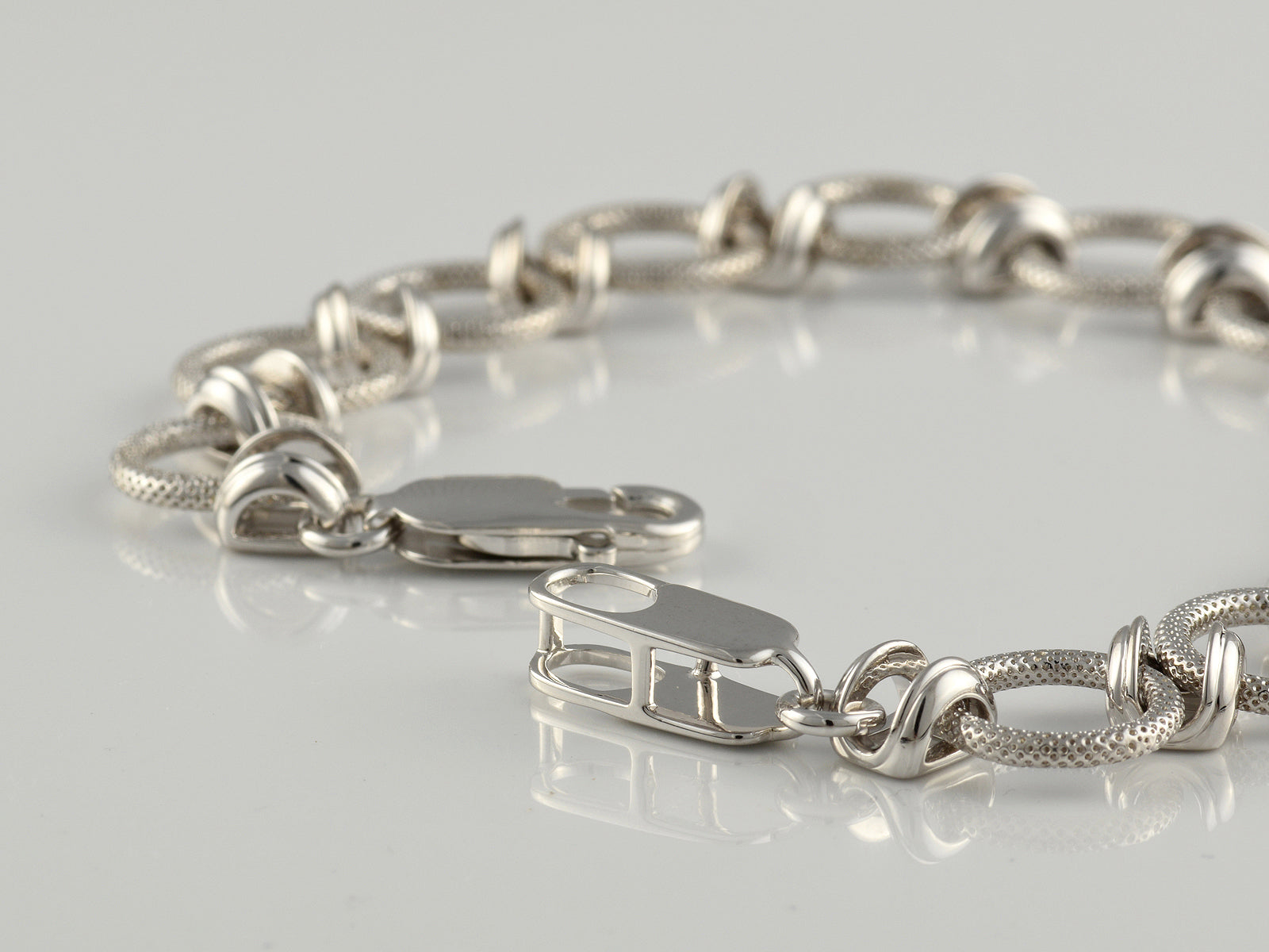 Sterling Silver Fancy Link Bracelet
