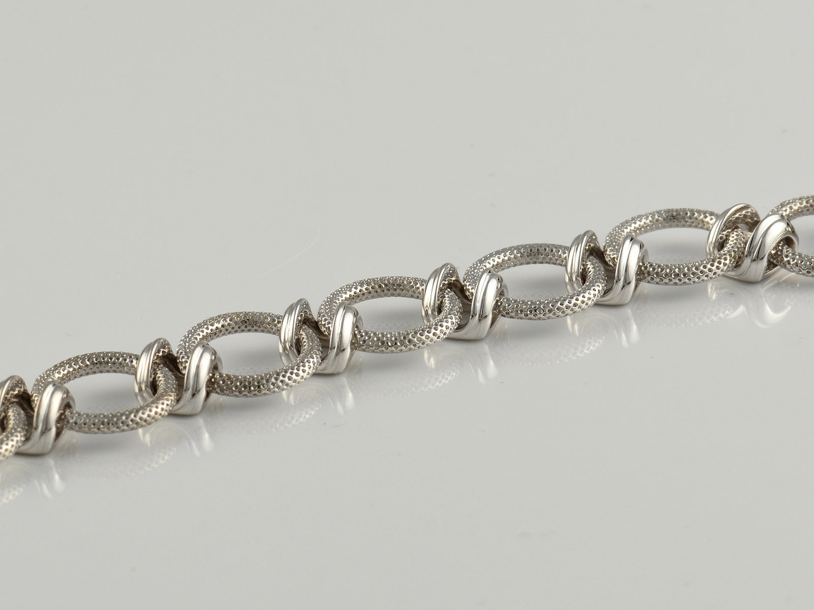 Sterling Silver Fancy Link Bracelet