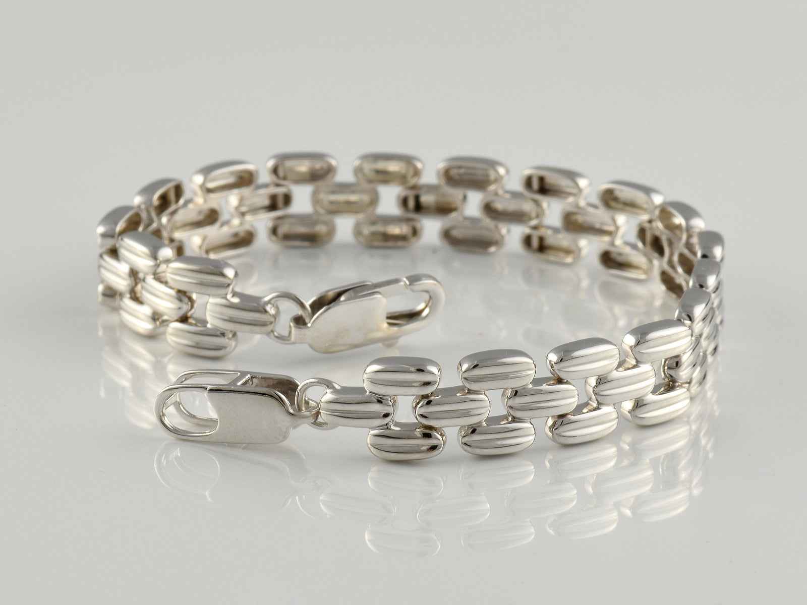 Sterling Silver Fancy Link Bracelet