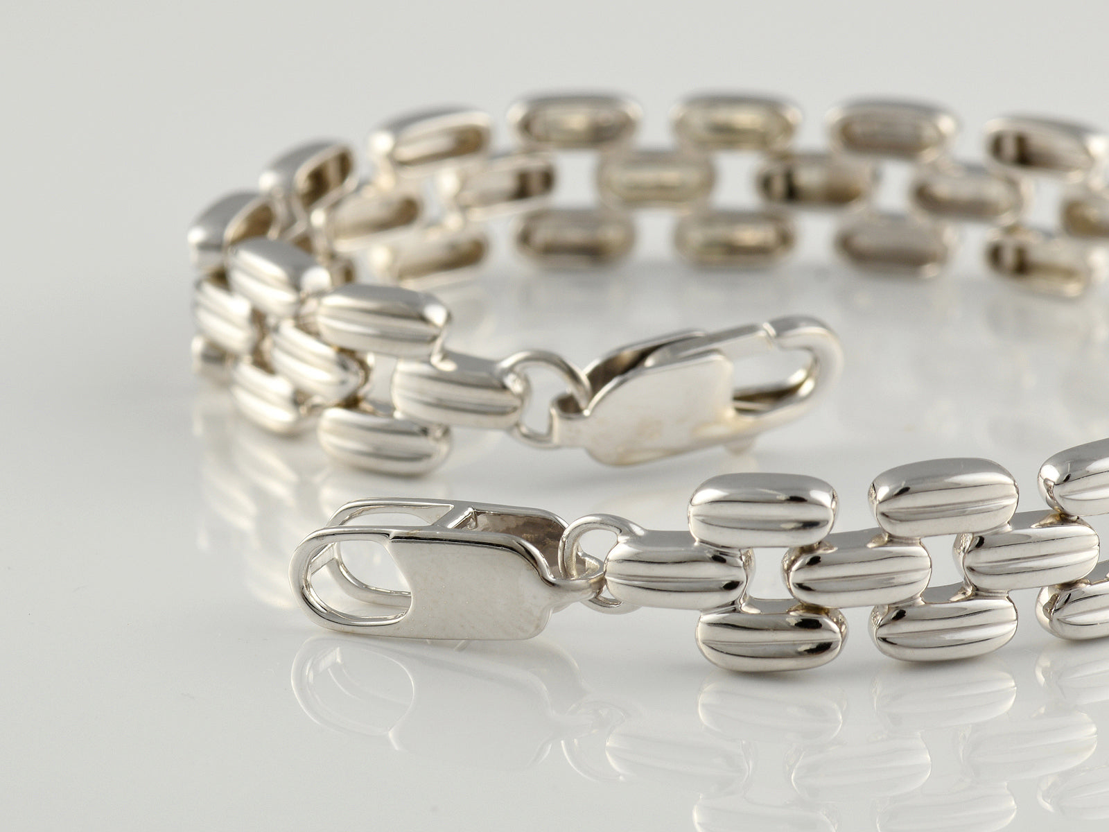 Sterling Silver Fancy Link Bracelet