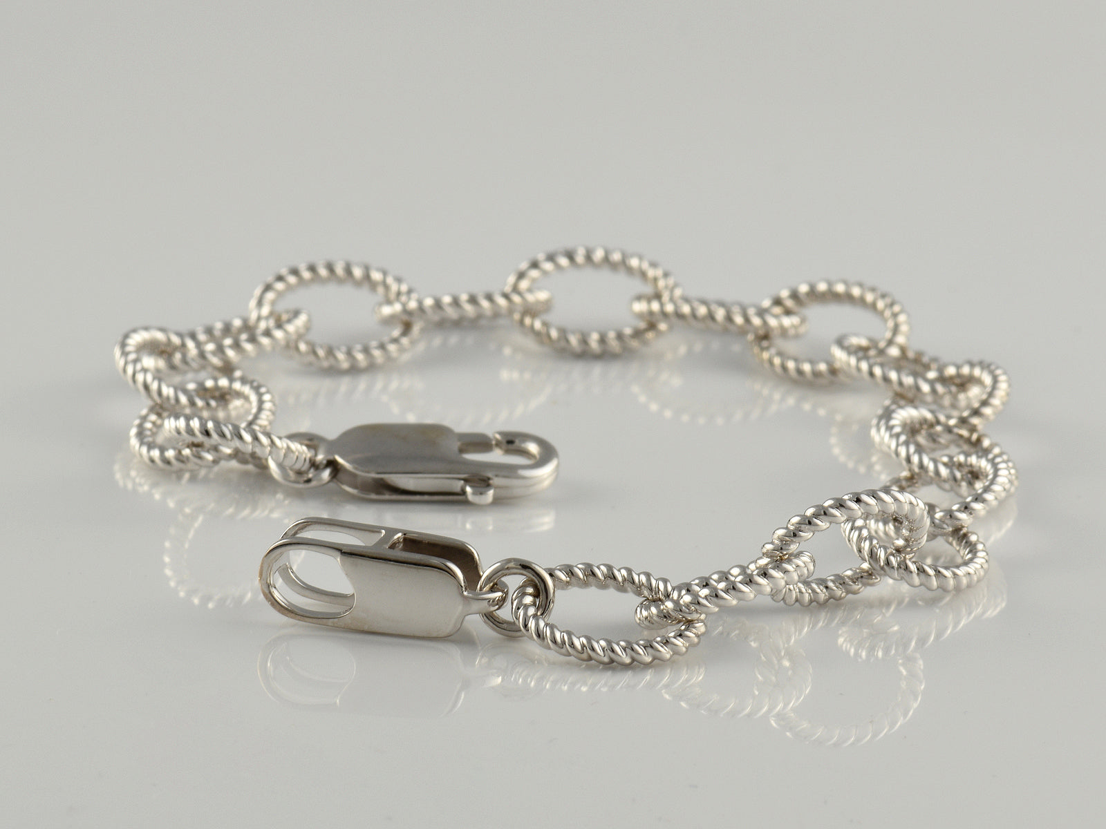 Sterling Silver Fancy Link Bracelet