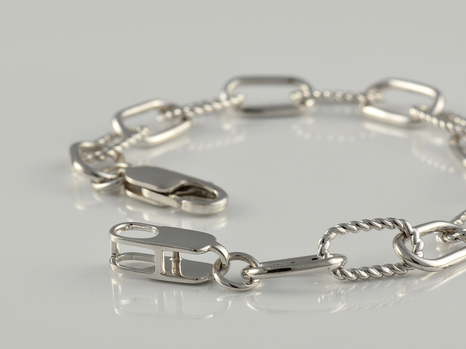 Sterling Silver Fancy Link Bracelet