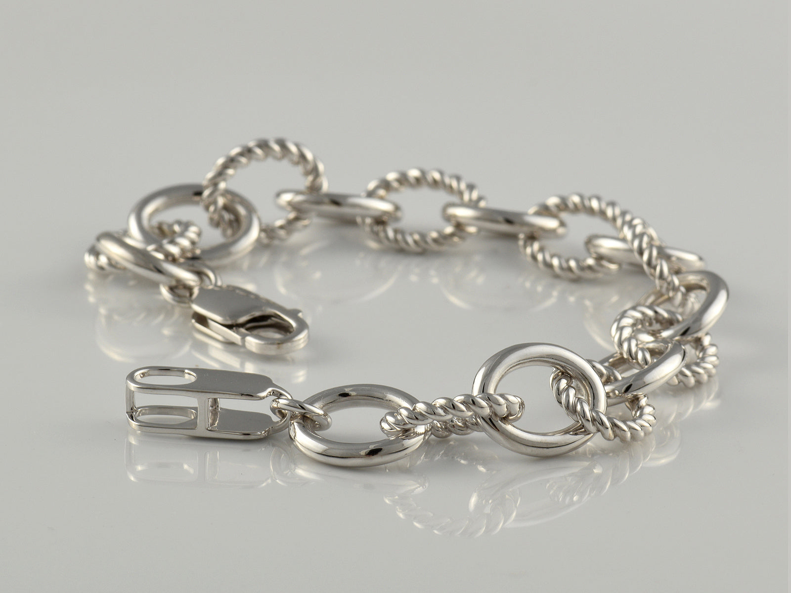 Sterling Silver Fancy Link Bracelet