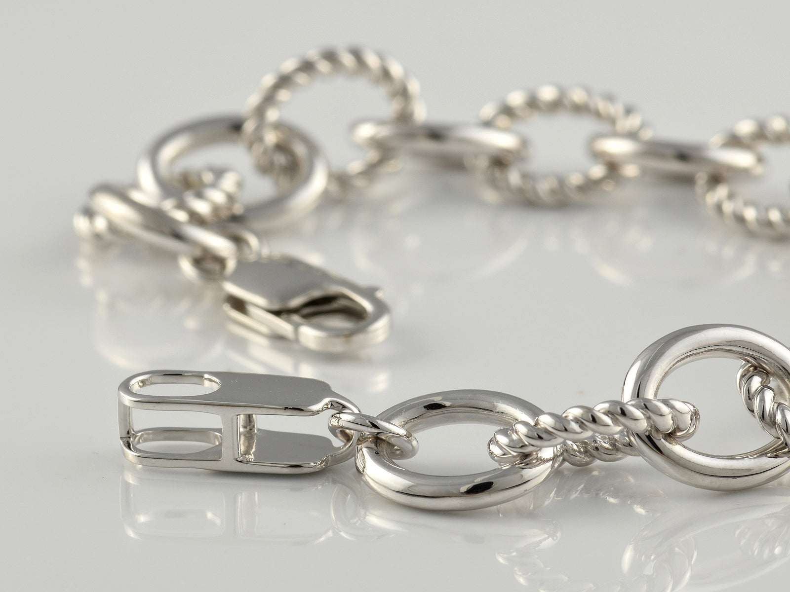 Sterling Silver Fancy Link Bracelet