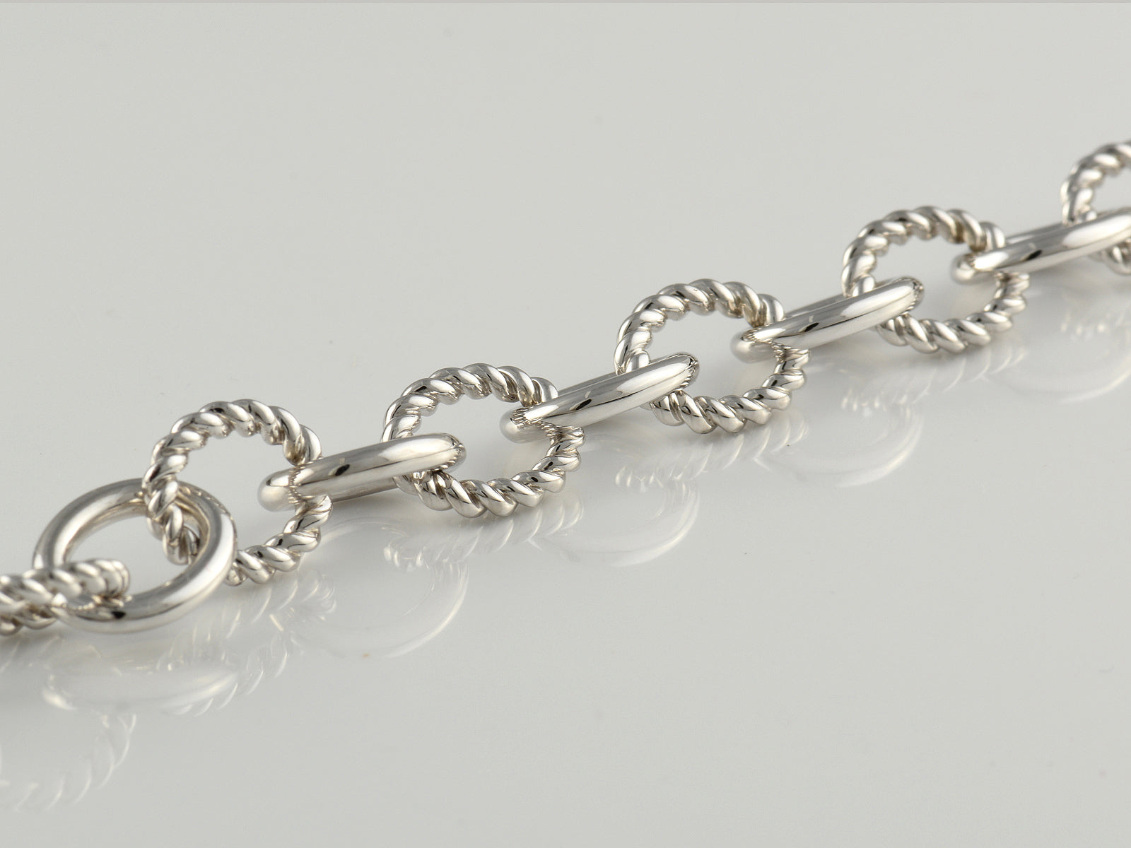 Sterling Silver Fancy Link Bracelet