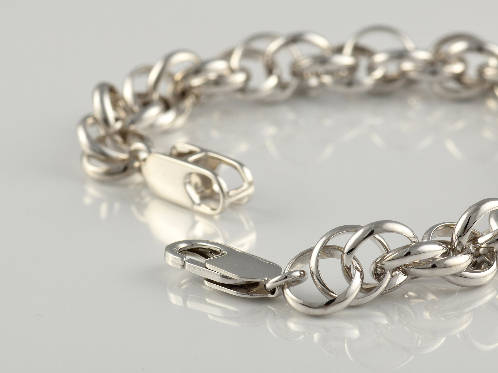 Sterling Silver Fancy Link Bracelet