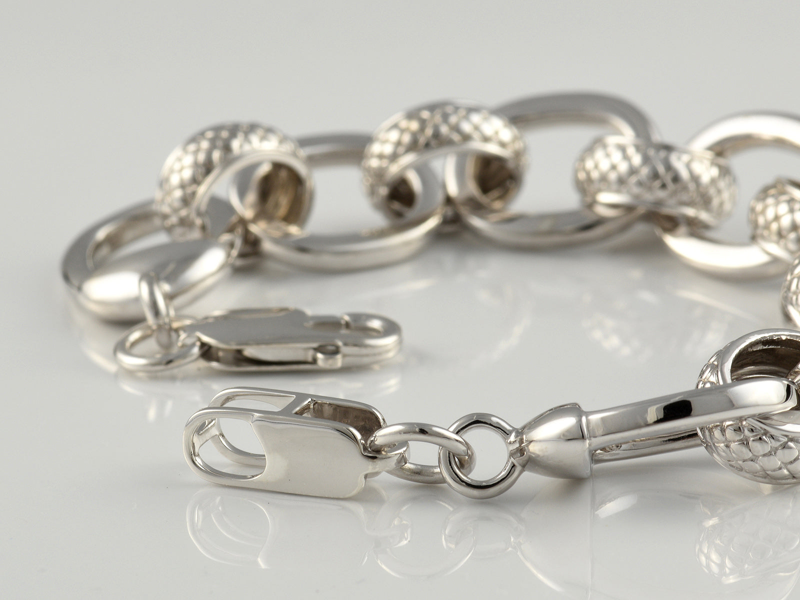 Sterling Silver Fancy Link Bracelet