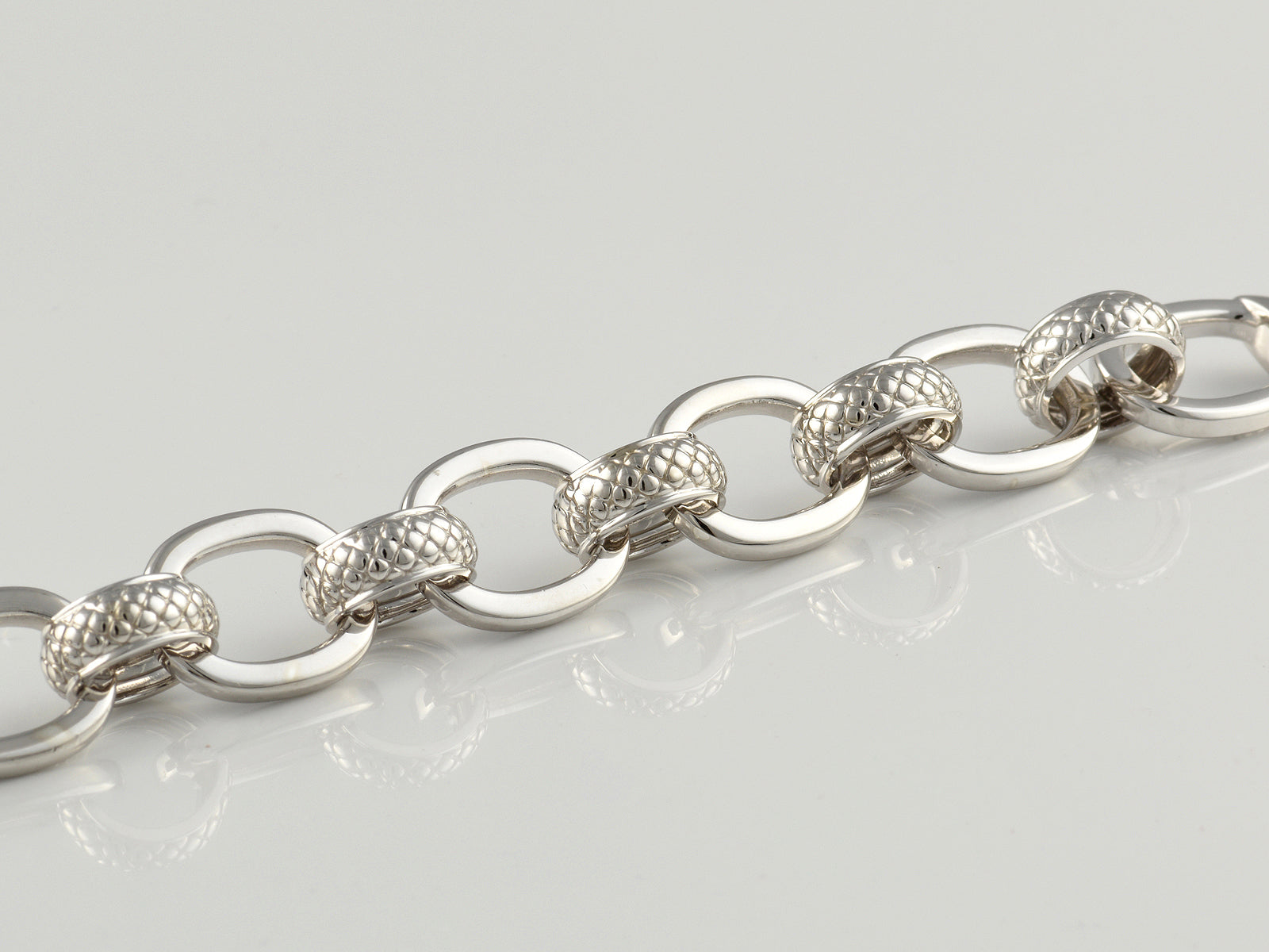 Sterling Silver Fancy Link Bracelet