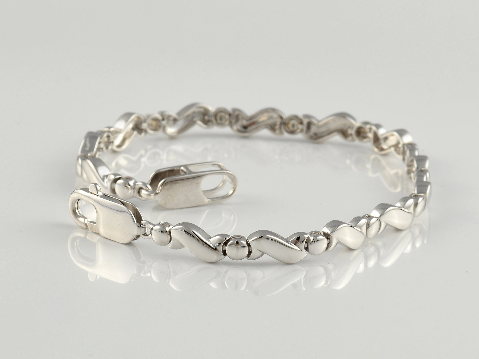 Sterling Silver Fancy Link Bracelet