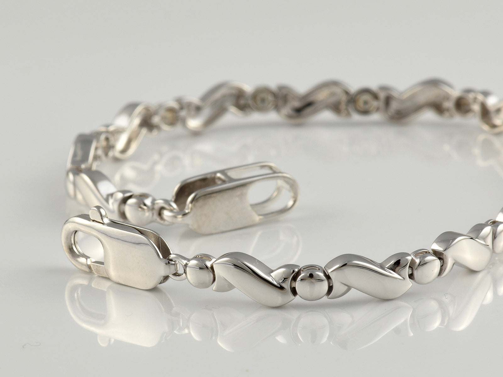 Sterling Silver Fancy Link Bracelet