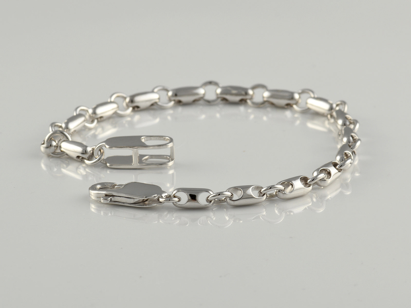 Sterling Silver Fancy Link Bracelet