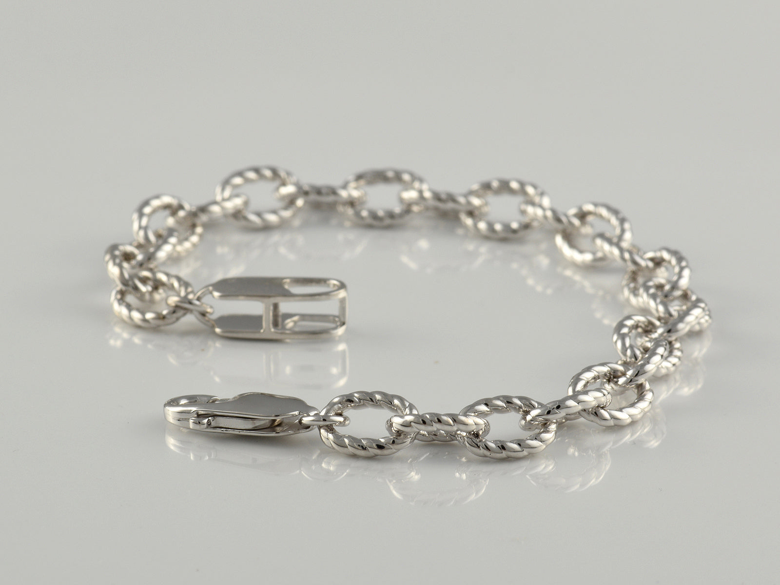Sterling Silver Fancy Link Bracelet