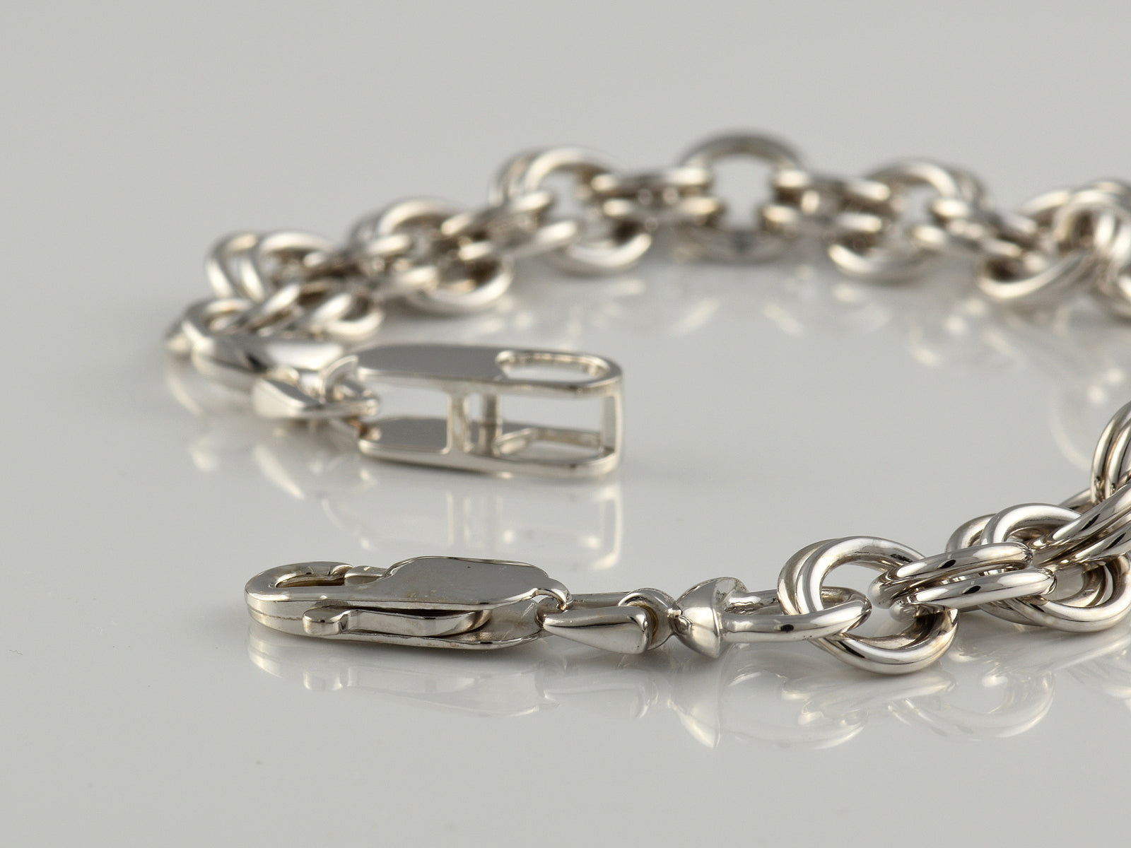 Sterling Silver Fancy Link Bracelet