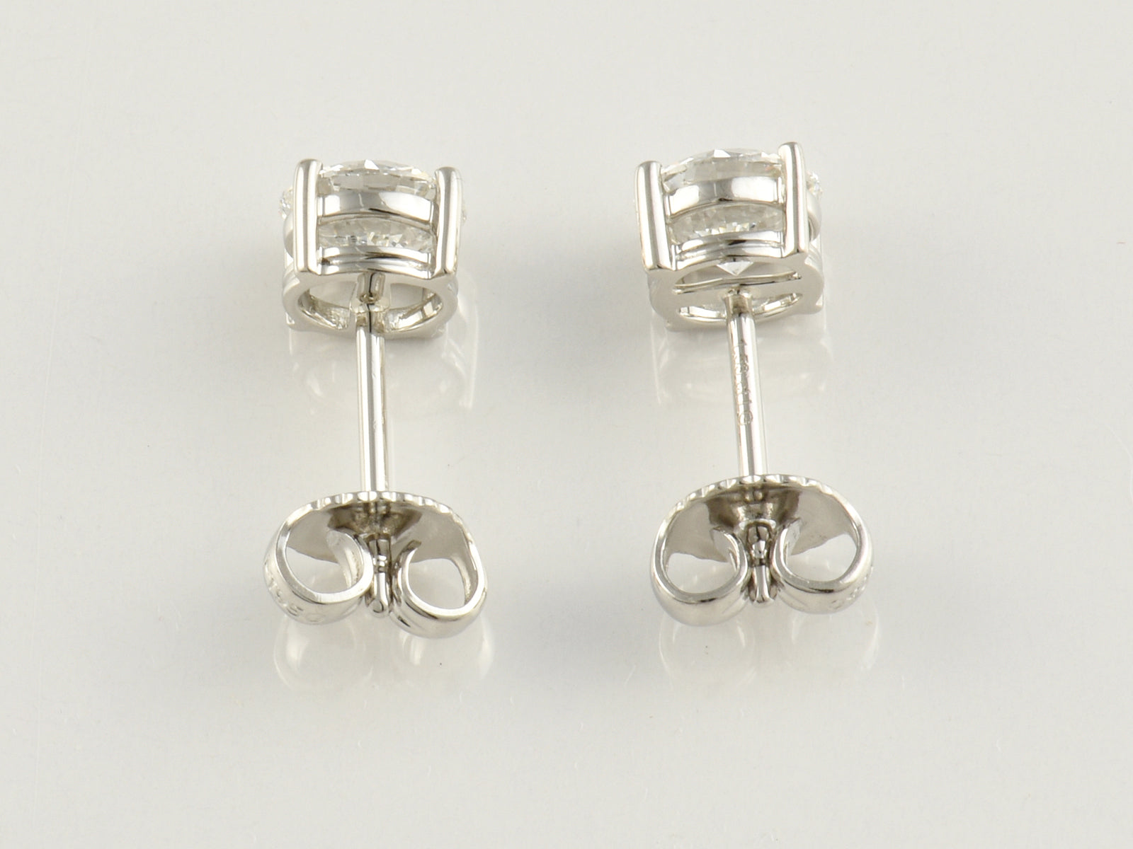 Platinum, Claw Set, IGI Certificated Laboratory Grown Diamond 1.50ct Stud Earrings